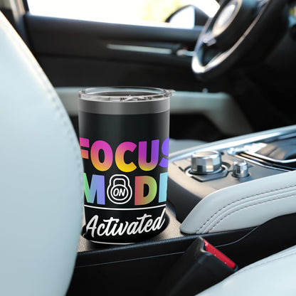 Activated Focus Mode Rainbow Art Stainless Steel Insulated Tumbler
