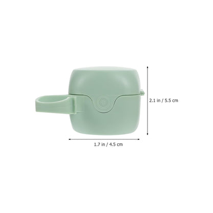 4pcs Portable Storage Box Set with Dustproof Cover, Silicone Holder for Teether Protection, Travel-Friendly Pacifier Case for Newborns