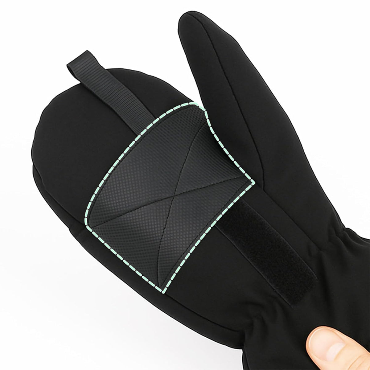 Insulated Infant Carriage Mittens Weather Fabric Adjustable Elastic Cuffs Secure Hook Loop Closure For Mom Elastic Cuffs Strollers Gloves