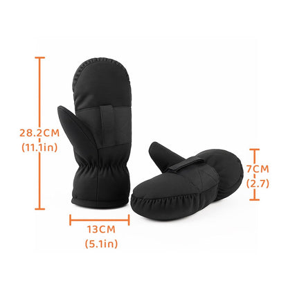 Insulated Infant Carriage Mittens Weather Fabric Adjustable Elastic Cuffs Secure Hook Loop Closure For Mom Elastic Cuffs Strollers Gloves