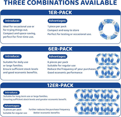 12er-Pack Refill Bags, Cat Litter Refill Bags, Diaper Refills, With Excellent Sealing and Toughness, The Refill Bag is Compatible With all Diaper Pails and Cat Litter Disposal Pails