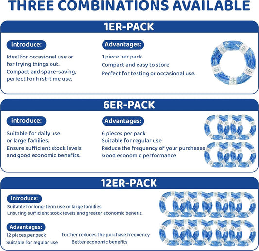 12er-Pack Refill Bags, Cat Litter Refill Bags, Diaper Refills, With Excellent Sealing and Toughness, The Refill Bag is Compatible With all Diaper Pails and Cat Litter Disposal Pails
