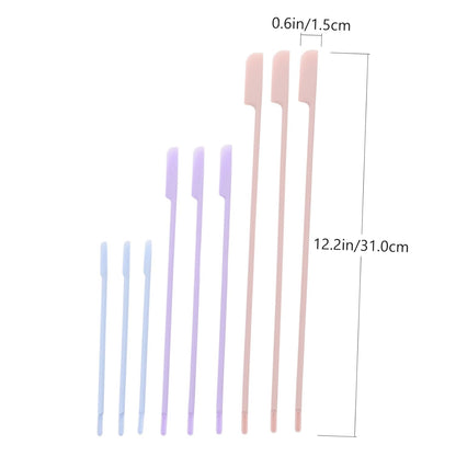 9 Piece Silicone Cosmetic Spatula Beauty Tools for Cream Lotion