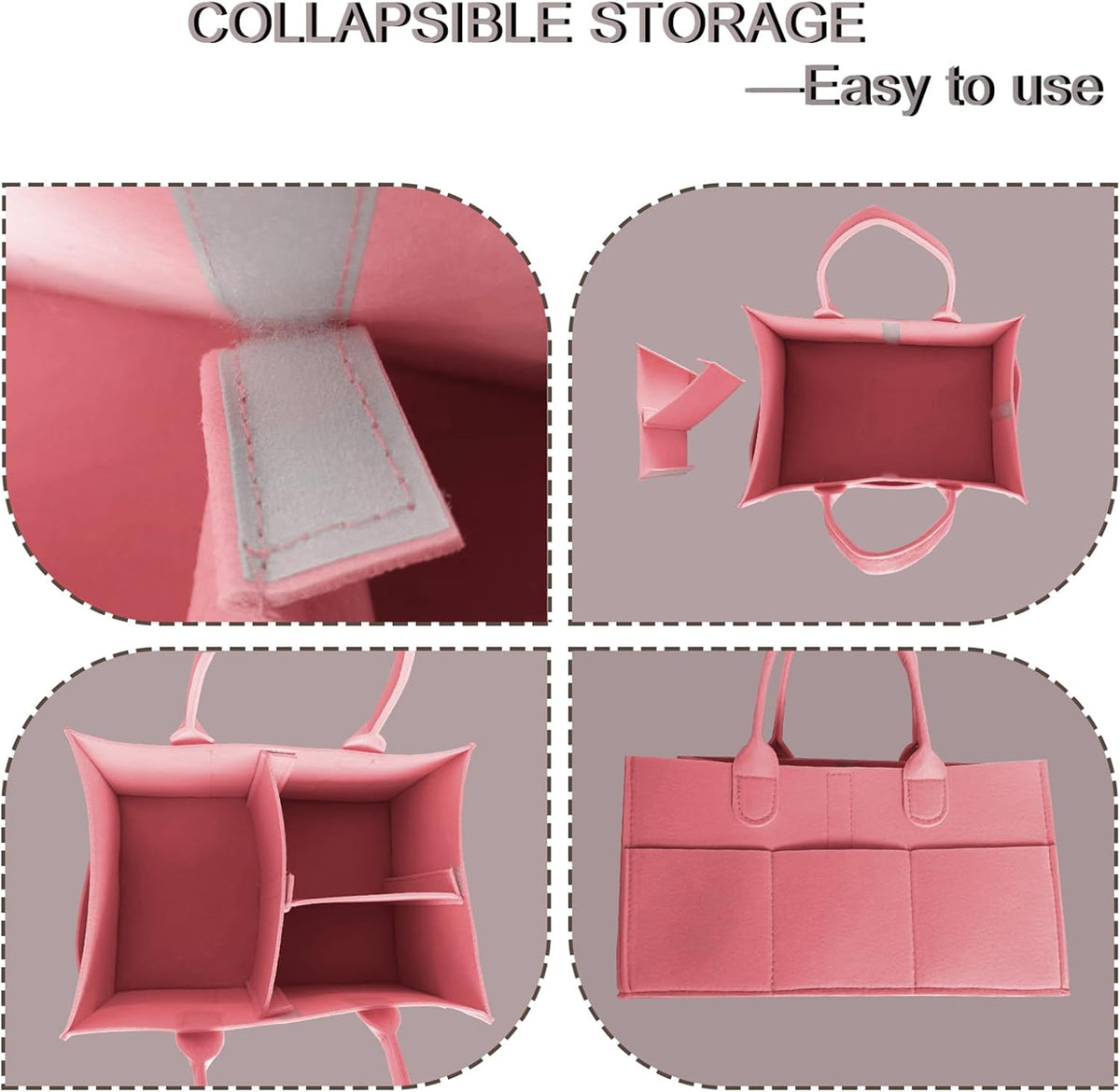 Baby Diaper Caddy is a versatile baby basket designed for nursery storage, car organization, and as a thoughtful gift for baby showers. It is perfect for storing diapers and baby wipes.
