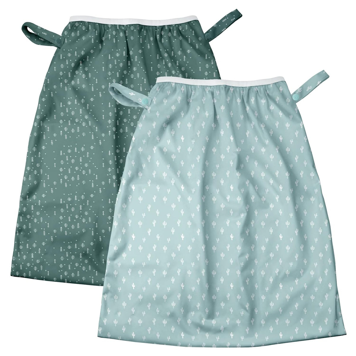 Pail Liner for Cloth Diapers, Reusable and Washable Waterproof Pail Liner with Strap for Diaper Pails, 2 Pack(P002)