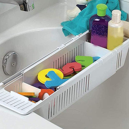 Bathtub Tray, Bath Tub Tray Expandable Bathroom Tray Bath Tub Tray Bridge Shower Shelves Organize Tray Bathtub Accessories