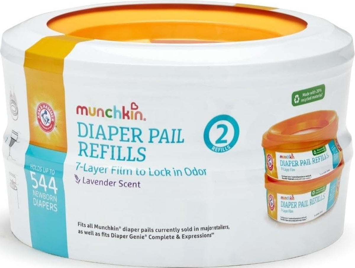 Arm & Hammer Diaper Pail Refills, Lavender, 2 Pack