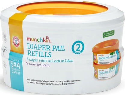 Arm & Hammer Diaper Pail Refills, Lavender, 2 Pack