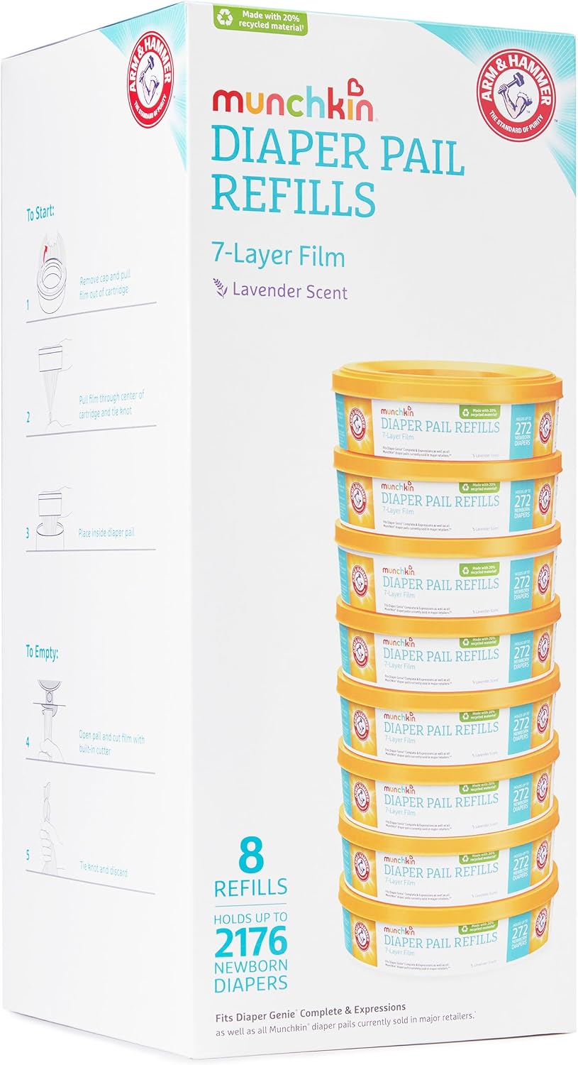 Arm & Hammer Diaper Pail Refills, Lavender, 2 Pack