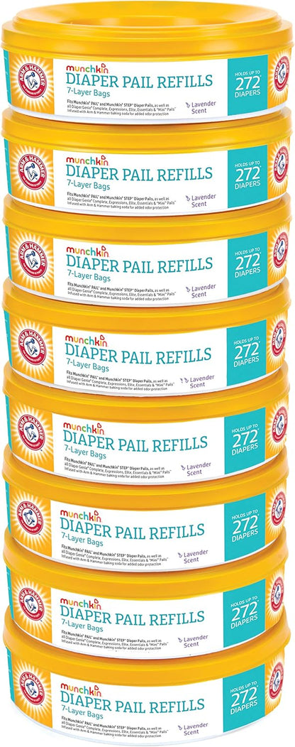 Arm & Hammer Diaper Pail Refills, Lavender, 2 Pack