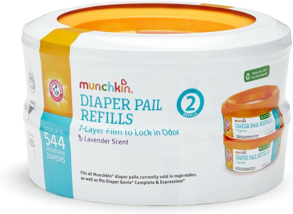 Arm & Hammer Diaper Pail Refills, Lavender, 2 Pack