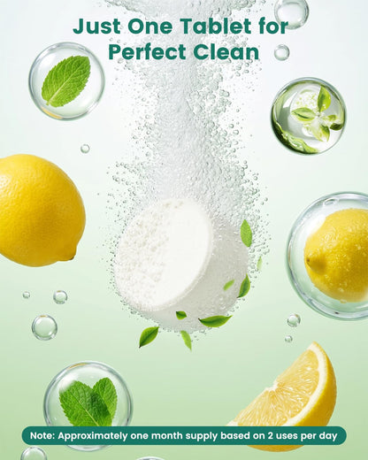 Bottle Washer Tablets 120PCS, Baby-Safe and Deep Cleans Milk Residue & Odor