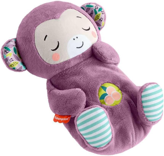 Baby Toy Soothe ‘n Snuggle Purple Monkey Plush Portable Sound Machine with Breathing Motion & Lights for Newborns Ages 0+ Months