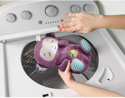 Baby Toy Soothe ‘n Snuggle Purple Monkey Plush Portable Sound Machine with Breathing Motion & Lights for Newborns Ages 0+ Months