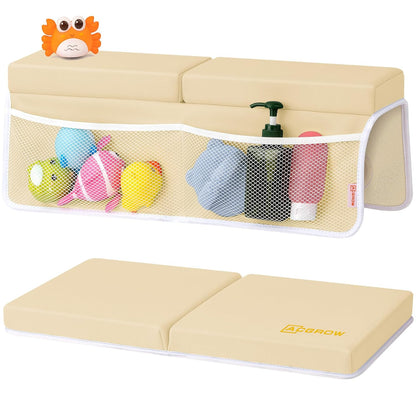Bath Kneeler and Elbow Rest Pad Set, 1.5” Thick Bathtub Kneeling Mat