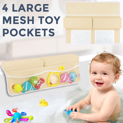 Bath Kneeler and Elbow Rest Pad Set, 1.5” Thick Bathtub Kneeling Mat