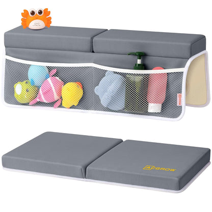 Bath Kneeler and Elbow Rest Pad Set, 1.5” Thick Bathtub Kneeling Mat