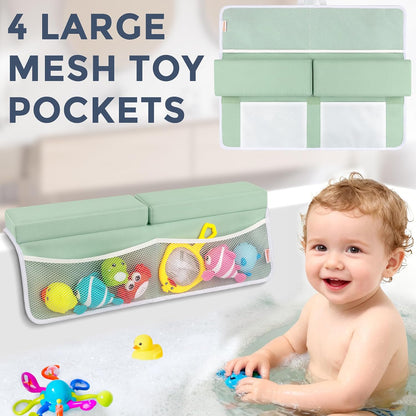 Bath Kneeler and Elbow Rest Pad Set, 1.5” Thick Bathtub Kneeling Mat