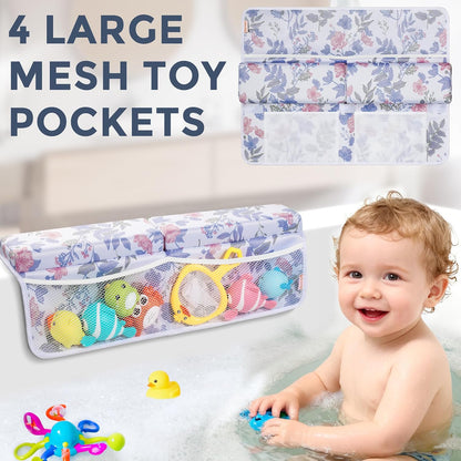 Bath Kneeler and Elbow Rest Pad Set, 1.5” Thick Bathtub Kneeling Mat