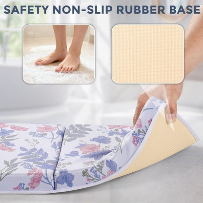 Bath Kneeler and Elbow Rest Pad Set, 1.5” Thick Bathtub Kneeling Mat