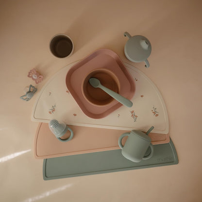 Silicone Placemat for Kids | BPA-Free Non-Slip Design (Dinosaurs)