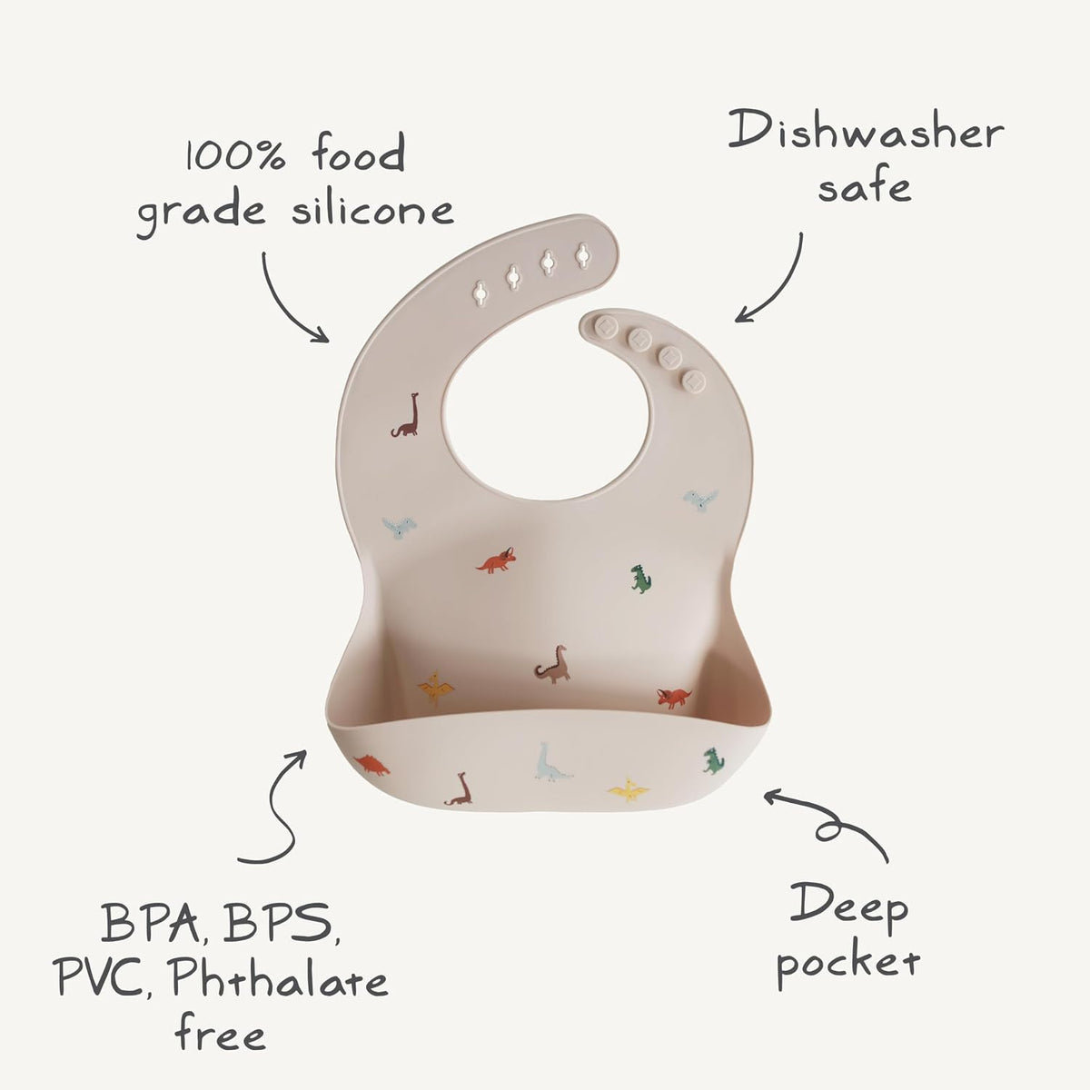 Silicone Placemat for Kids | BPA-Free Non-Slip Design (Dinosaurs)