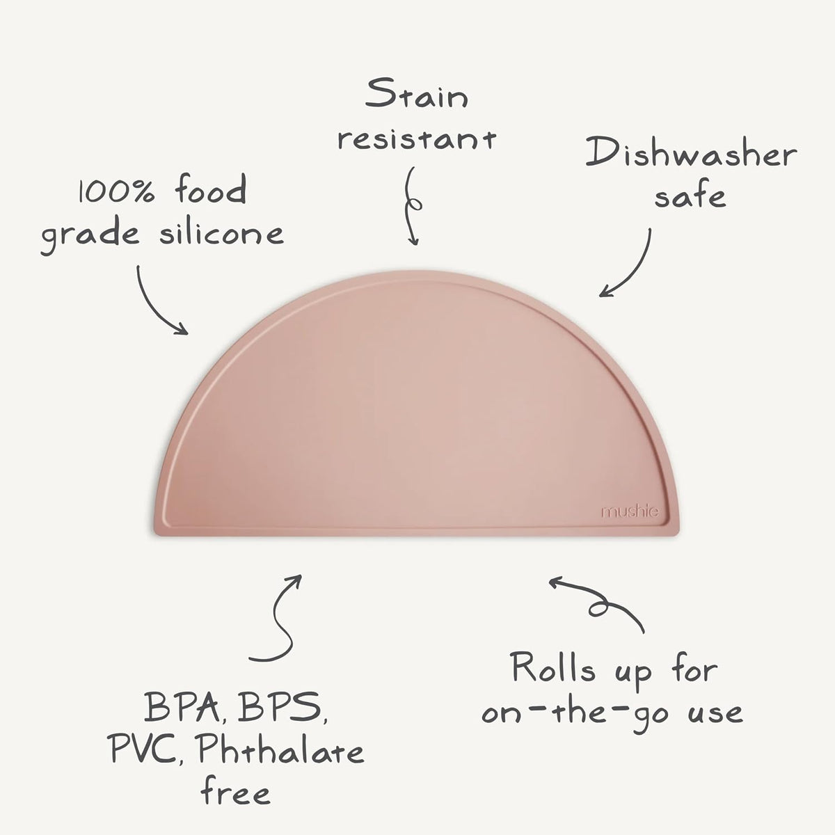 Silicone Placemat for Kids | BPA-Free Non-Slip Design (Dinosaurs)