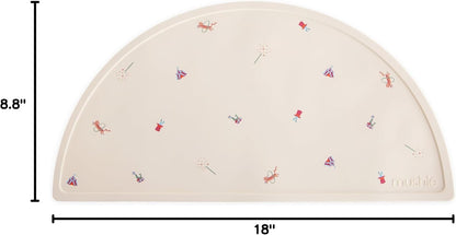Silicone Placemat for Kids | BPA-Free Non-Slip Design (Dinosaurs)