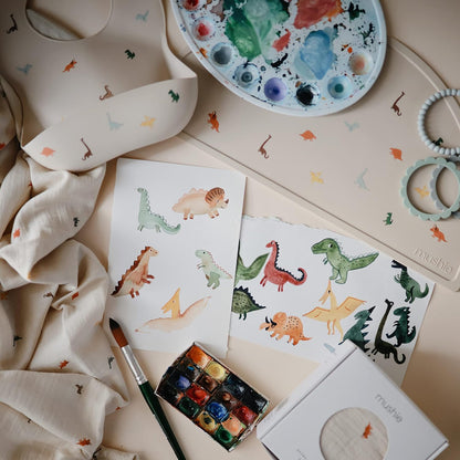 Silicone Placemat for Kids | BPA-Free Non-Slip Design (Dinosaurs)