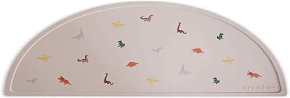 Silicone Placemat for Kids | BPA-Free Non-Slip Design (Dinosaurs)