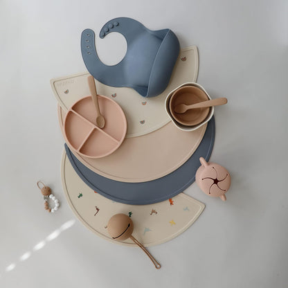 Silicone Placemat for Kids | BPA-Free Non-Slip Design (Dinosaurs)