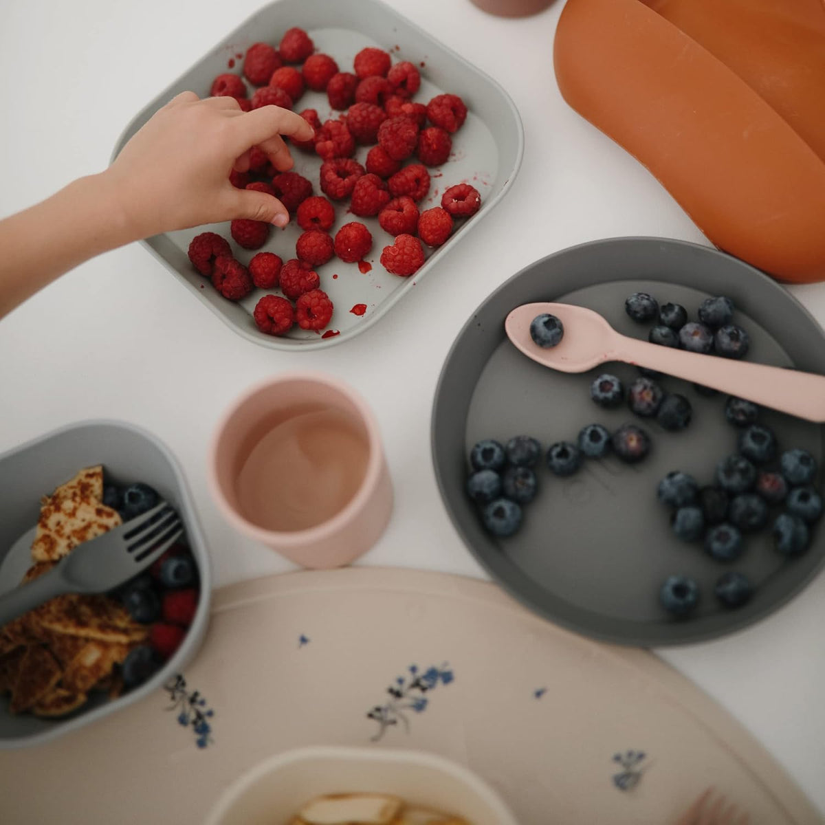 Silicone Placemat for Kids | BPA-Free Non-Slip Design (Dinosaurs)