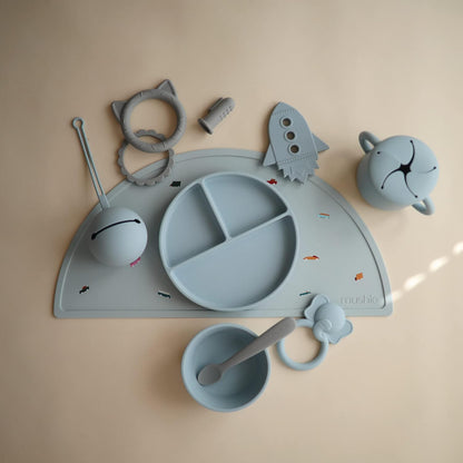 Silicone Placemat for Kids | BPA-Free Non-Slip Design (Dinosaurs)