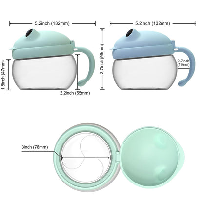 2 Pack Toddler Snack Cups Spill-Proof Snack Containers for Kids