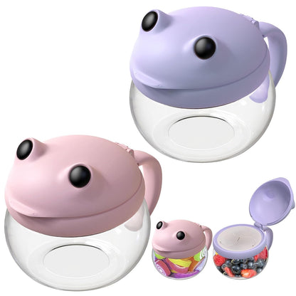 2 Pack Toddler Snack Cups Spill-Proof Snack Containers for Kids