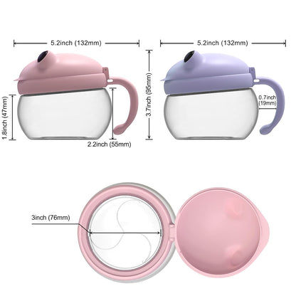 2 Pack Toddler Snack Cups Spill-Proof Snack Containers for Kids