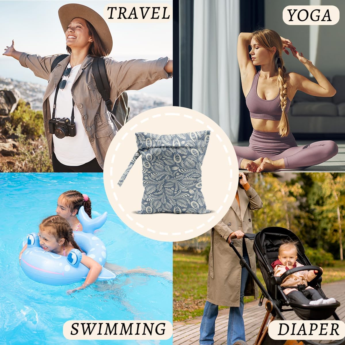 Plant Wet Bags, Wet Dry Bags, Plant Gifts for Women Friend Travelers