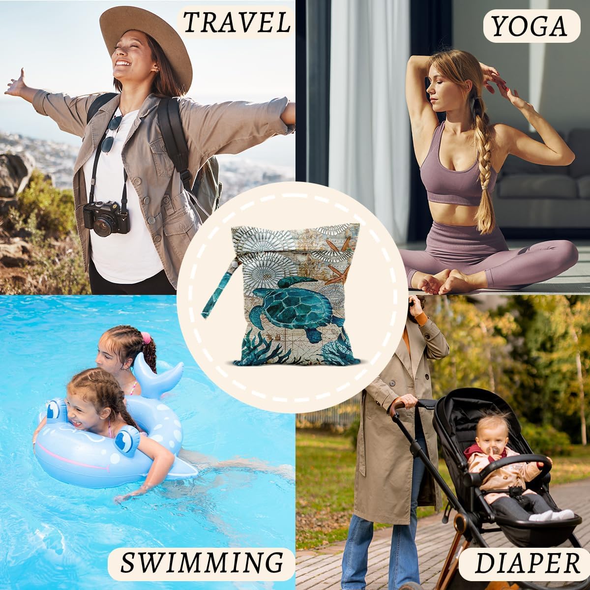 Plant Wet Bags, Wet Dry Bags, Plant Gifts for Women Friend Travelers
