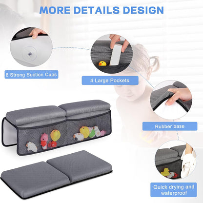 Baby Bath Kneeler Pad With Elbow Rest