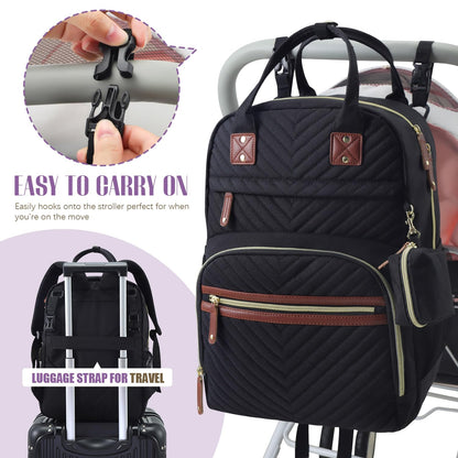 Diaper Bag Backpack, Baby Essentials Travel Tote Bag