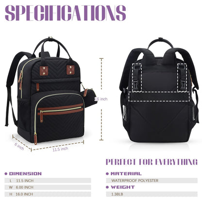 Diaper Bag Backpack, Baby Essentials Travel Tote Bag
