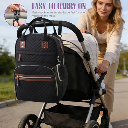 Diaper Bag Backpack, Baby Essentials Travel Tote Bag