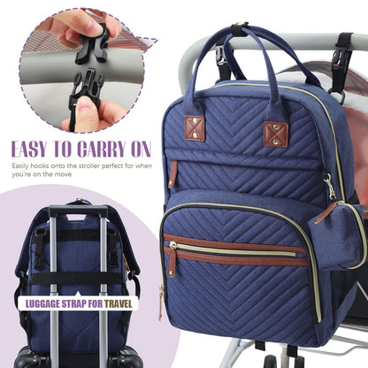 Diaper Bag Backpack, Baby Essentials Travel Tote Bag