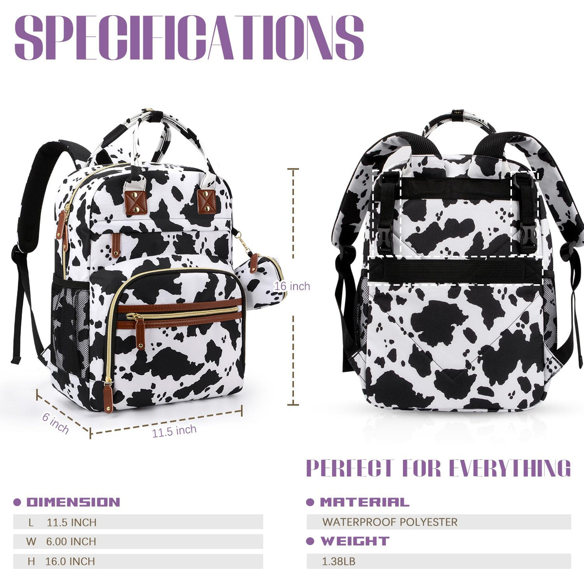 Diaper Bag Backpack, Baby Essentials Travel Tote Bag