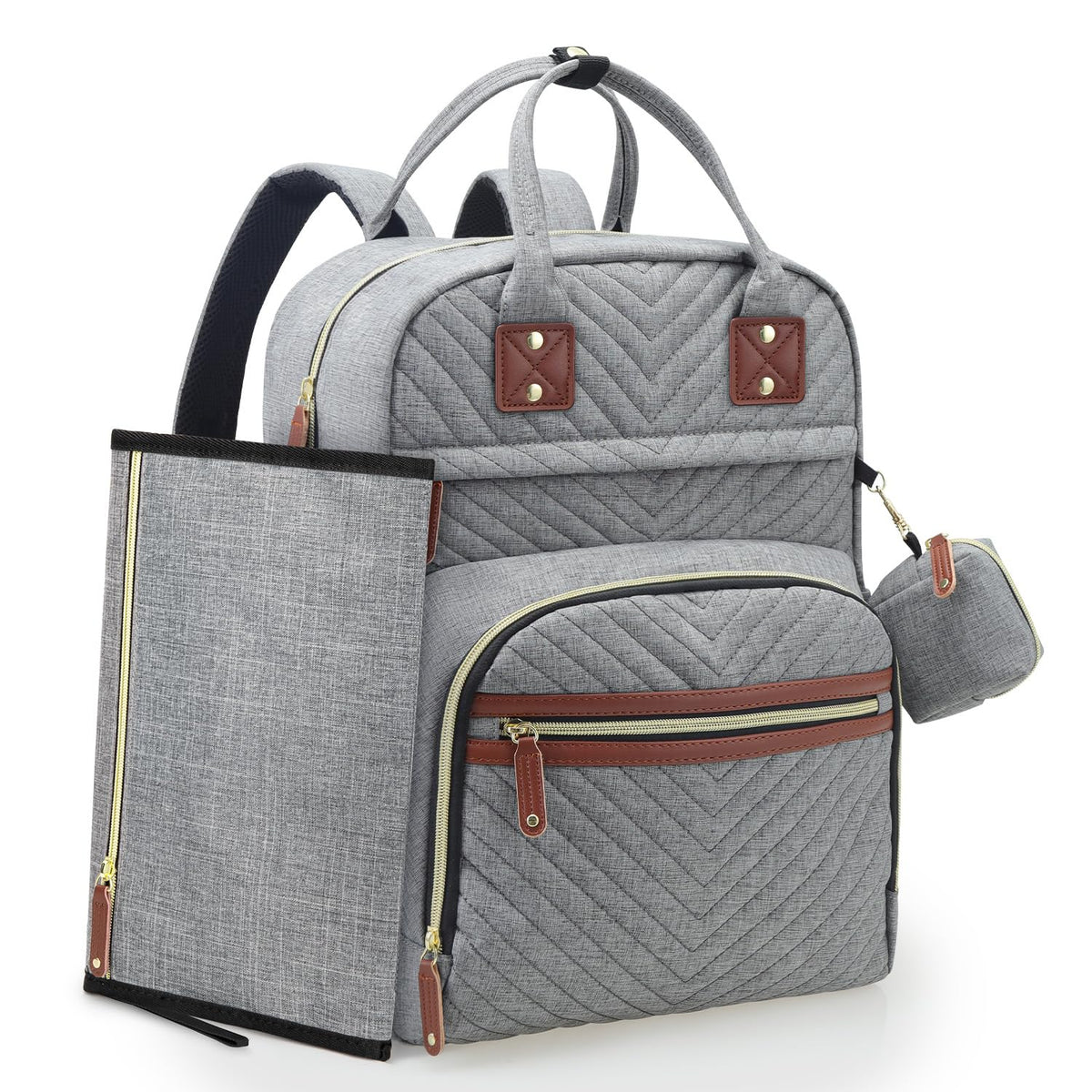 Diaper Bag Backpack, Baby Essentials Travel Tote Bag