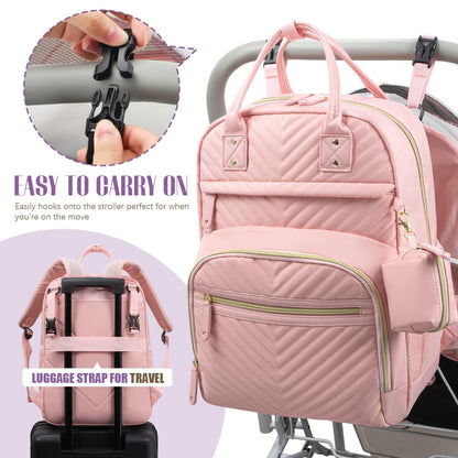 Diaper Bag Backpack, Baby Essentials Travel Tote Bag