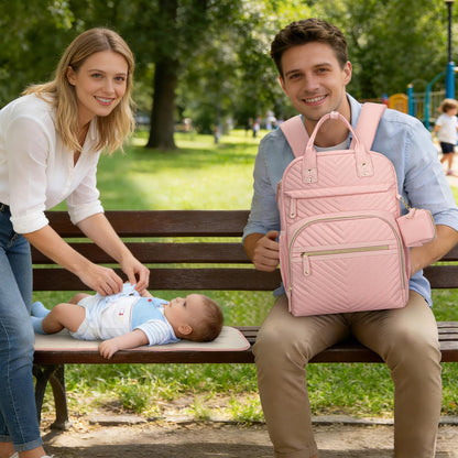 Diaper Bag Backpack, Baby Essentials Travel Tote Bag