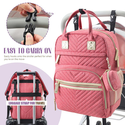 Diaper Bag Backpack, Baby Essentials Travel Tote Bag