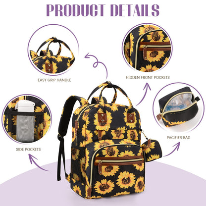 Diaper Bag Backpack, Baby Essentials Travel Tote Bag