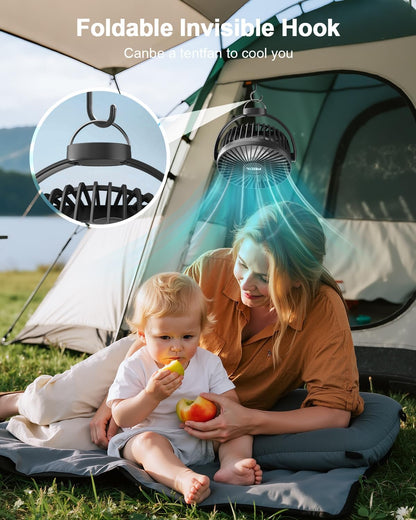 FRIZCOL 12000mAh Portable Stroller Fan 65Hours As Power Bank Baby Clip Fan